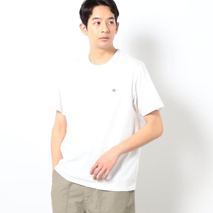 09ホワイト | BROOKLYN OVERALL オーガニックコットン クルーネックTシャツ | NICOLE