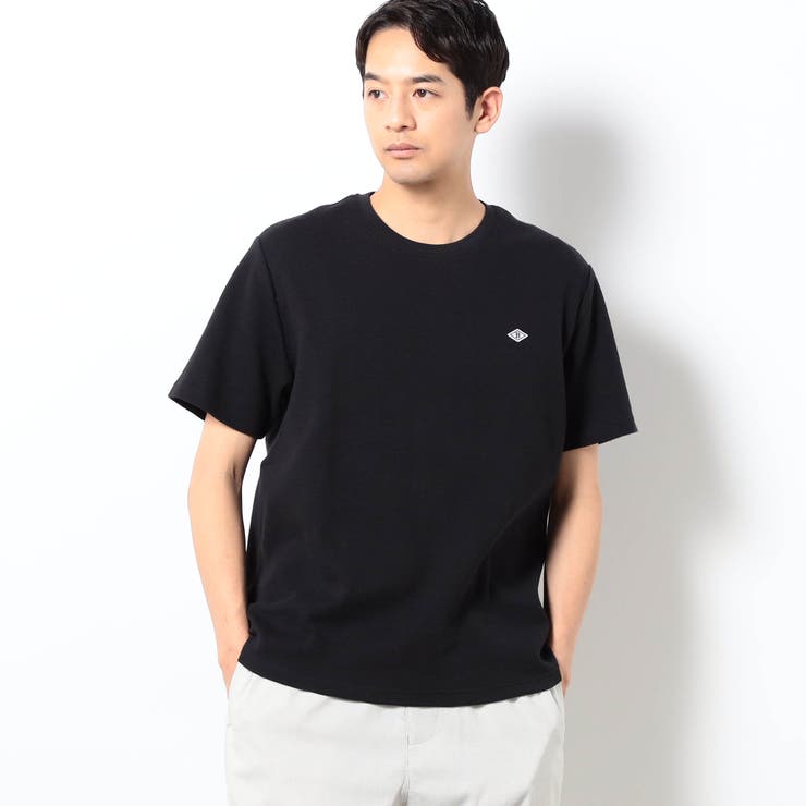 49ブラック | BROOKLYN OVERALL オーガニックコットンワッフルTシャツ | NICOLE