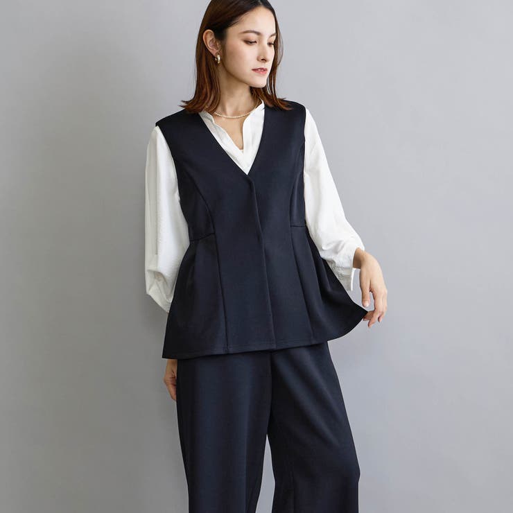 【セットアップアイテム】 ジレ×タックパンツ | NICOLE | 詳細画像11 