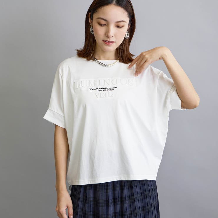 エンボスデザインTシャツ | NICOLE | 詳細画像12 
