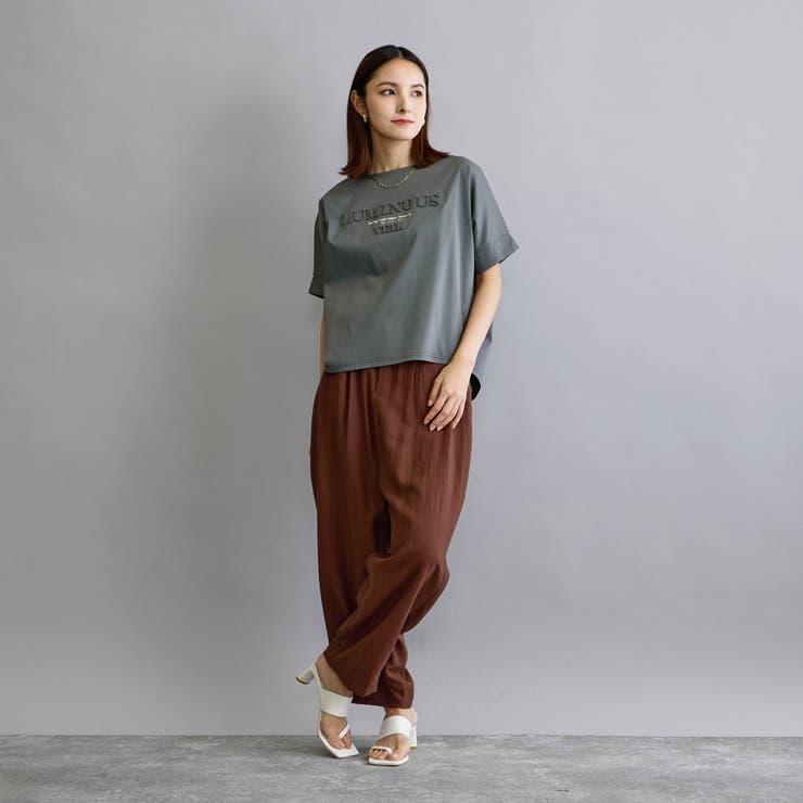エンボスデザインTシャツ | NICOLE | 詳細画像2 