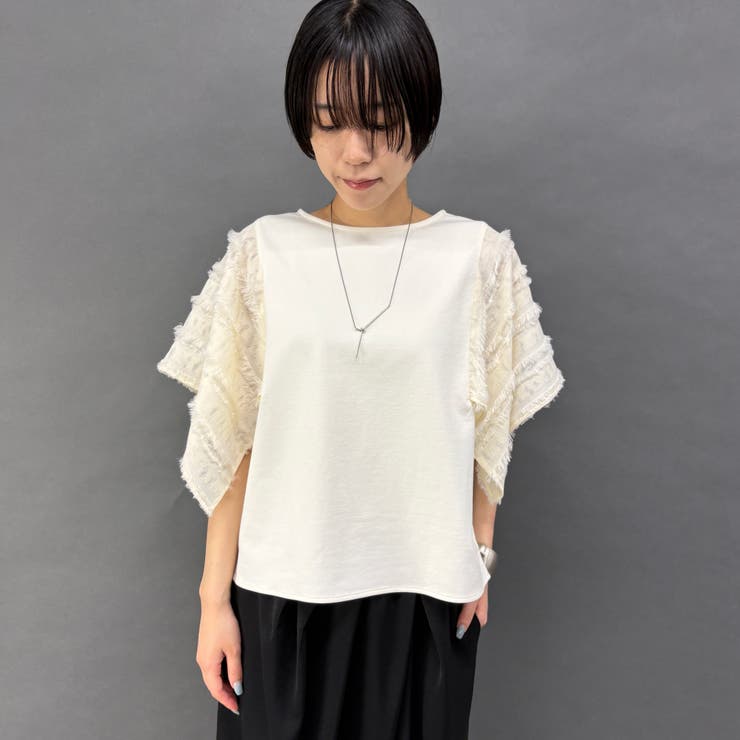ハンカチヘム半袖Tシャツ | NICOLE | 詳細画像4 