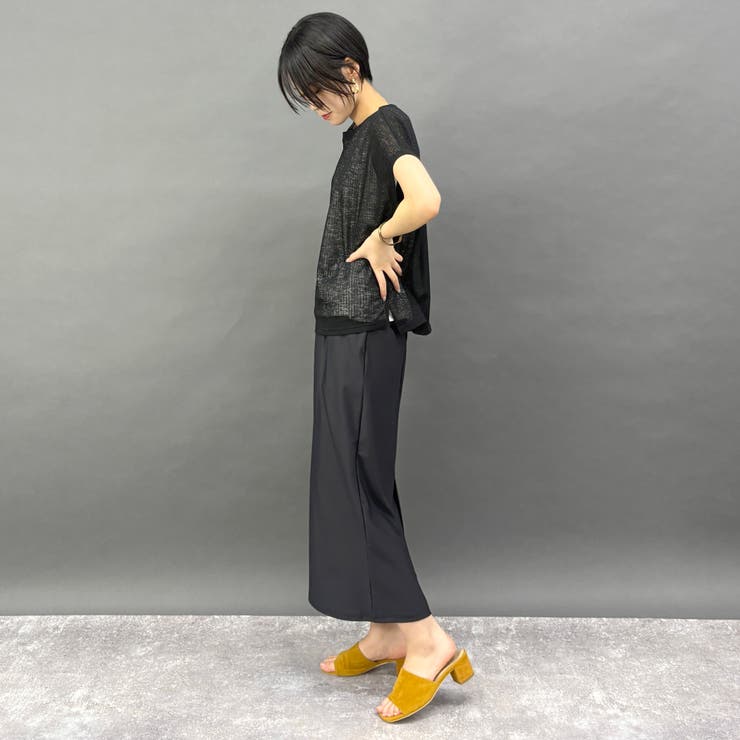 透け感のあるシアートップス×タンクセット | NICOLE | 詳細画像16 