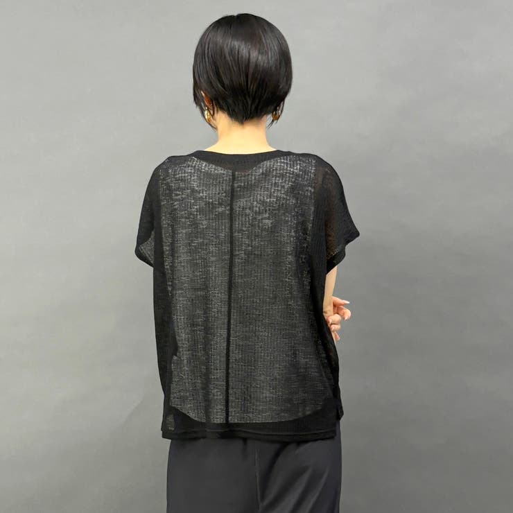 透け感のあるシアートップス×タンクセット | NICOLE | 詳細画像17 