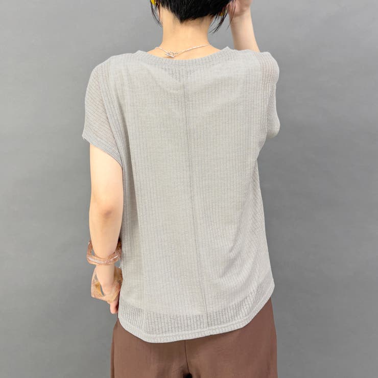透け感のあるシアートップス×タンクセット | NICOLE | 詳細画像5 