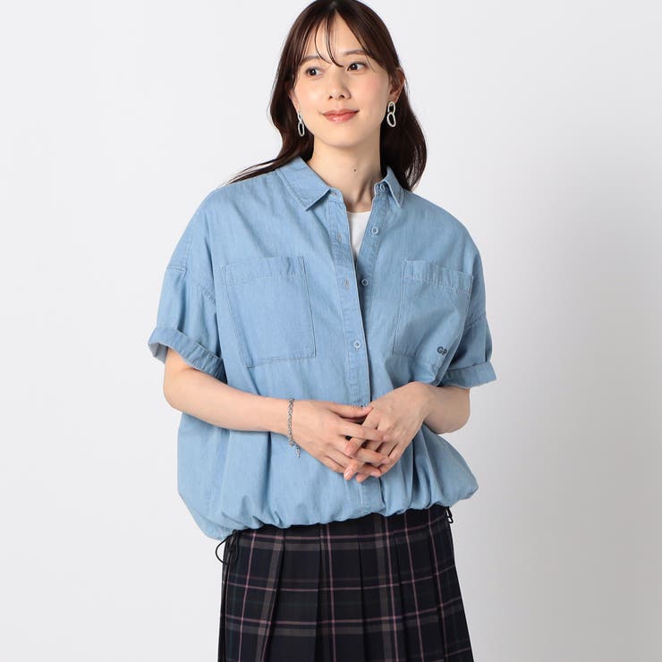 ドロスト付き 半袖シャツ | NICOLE | 詳細画像1 