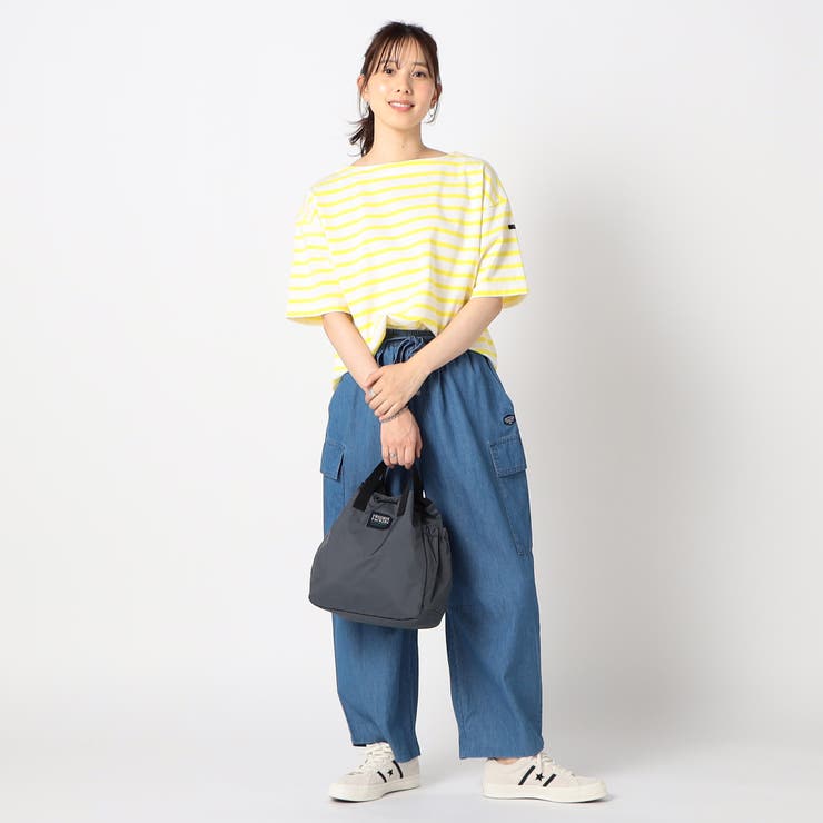 日本製デラヴェ天竺 半袖Ｔシャツ ボーダー/シーズンカラー | NICOLE | 詳細画像2 