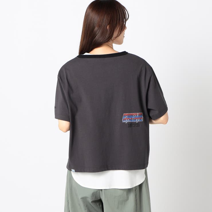 48ブラック | 【DISCUS別注】 衿パイルリンガーTシャツ | NICOLE