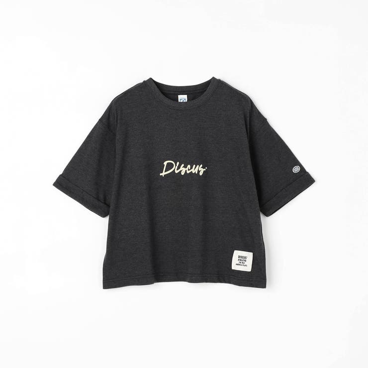 49ブラック | 【DISCUS 別注】袖ロールアップバックプリントTシャツ | NICOLE