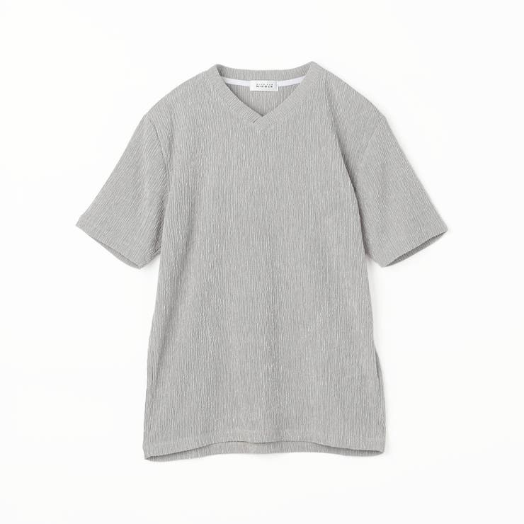 メランジジャカードニット VネックTシャツ | NICOLE | 詳細画像13 