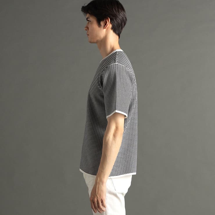 ラギッドワッフル リラックスフィットクルーネックTシャツ | NICOLE | 詳細画像5 