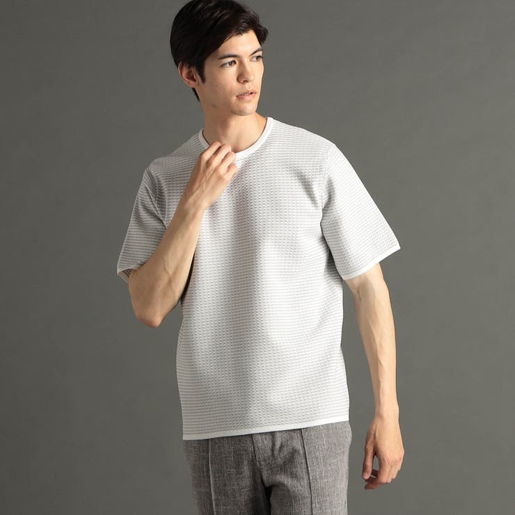 19ライトグレー | ラギッドワッフル リラックスフィットクルーネックTシャツ | NICOLE