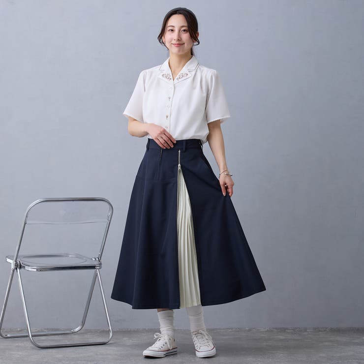 スリットプリーツフレアスカート | NICOLE | 詳細画像8 