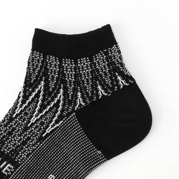 シェブロン×ロゴ ショートソックス(日本製) | NICOLE | 詳細画像3 