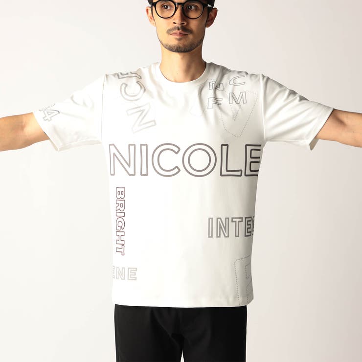 総柄ロゴプリントTシャツ | NICOLE | 詳細画像7 