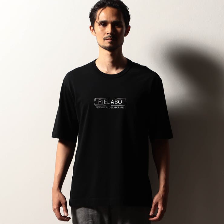 【RIELABO】ロゴデザイン クルーネックＴシャツ | NICOLE | 詳細画像4 