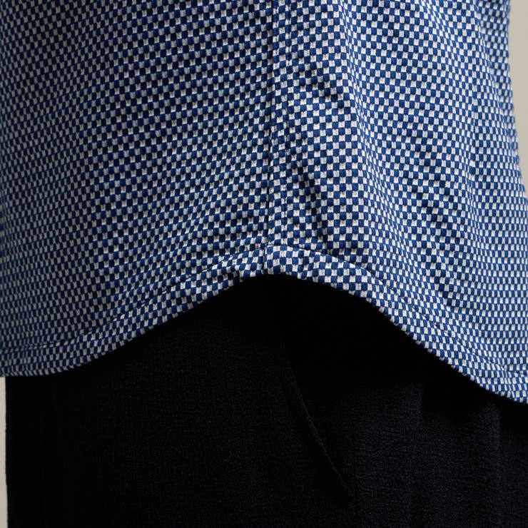 【HIDEAWAYS BLACK】サッカーチェックショートレギュラーカラー半袖シ… | NICOLE | 詳細画像15 