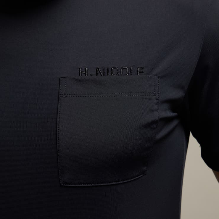 【HIDEAWAYS BLACK】ポケット付き刺繍ロゴドレスTシャツ | NICOLE | 詳細画像12 