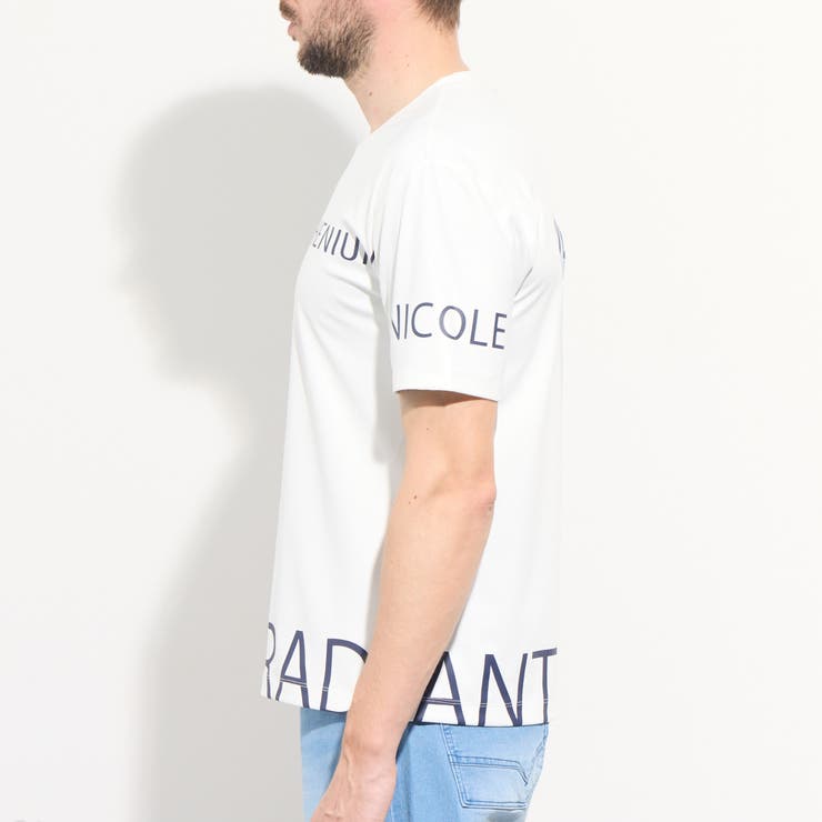 【WEB限定】グラデーション・ロゴプリント半袖Tシャツ | NICOLE | 詳細画像8 