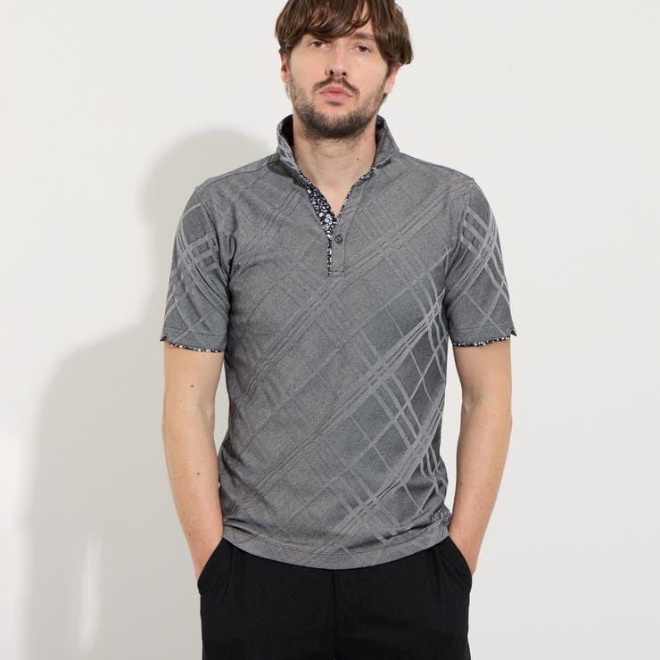 【中古】ancellm ポロシャツ 2 グレー 中古・古着通販】ANCELLM (アンセルム) ポロシャツ / S/S POLO SHIRT