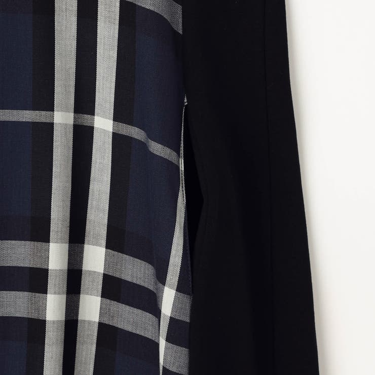 チェック柄異素材切替えカットワンピース | NICOLE | 詳細画像22 