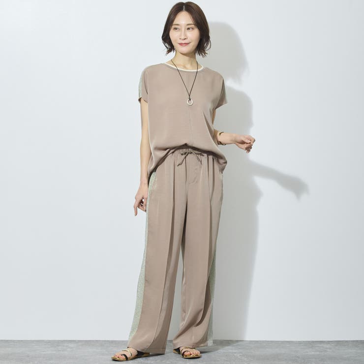 ラメ切替え入りフレンチスリーブプルオーバー | NICOLE | 詳細画像7 