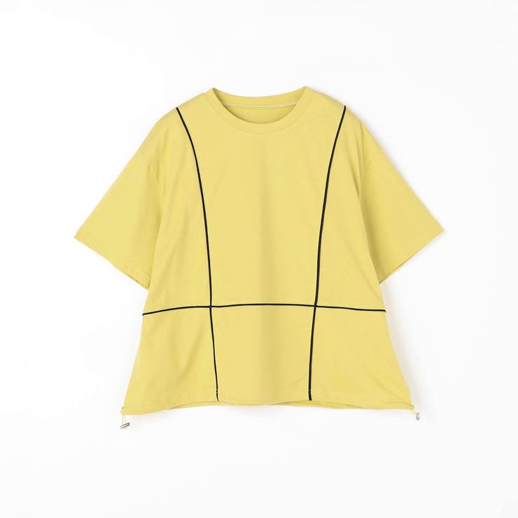 配色パイピング切替え半袖Tシャツ | NICOLE | 詳細画像18 