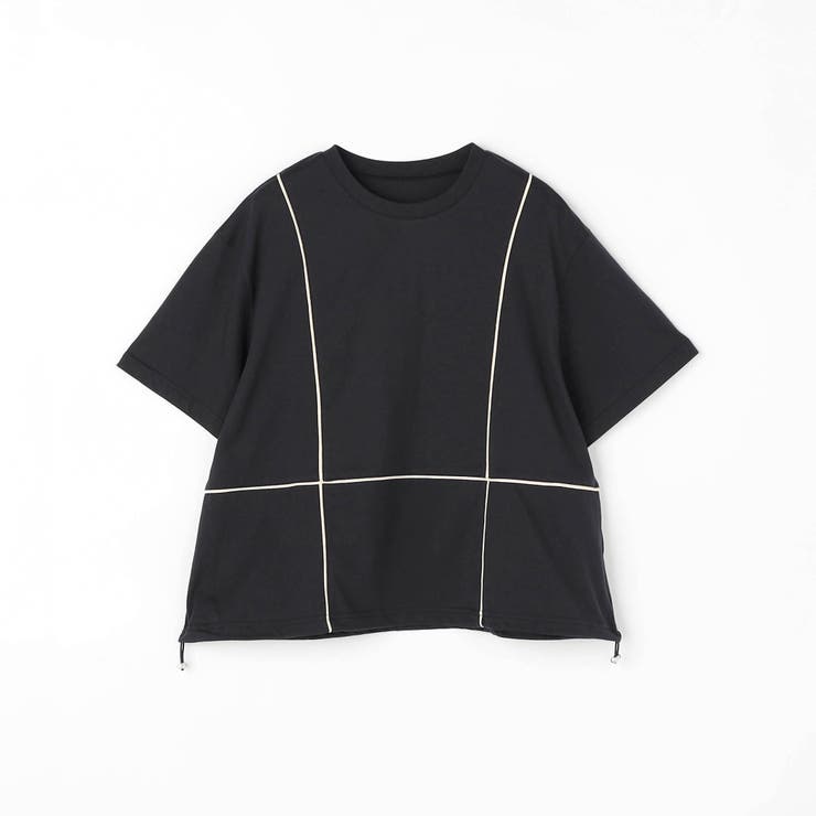 配色パイピング切替え半袖Tシャツ | NICOLE | 詳細画像19 