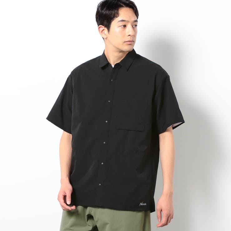 49ブラック | 【NANGA】 DOT AIR COMFY SS SHIRTS | NICOLE