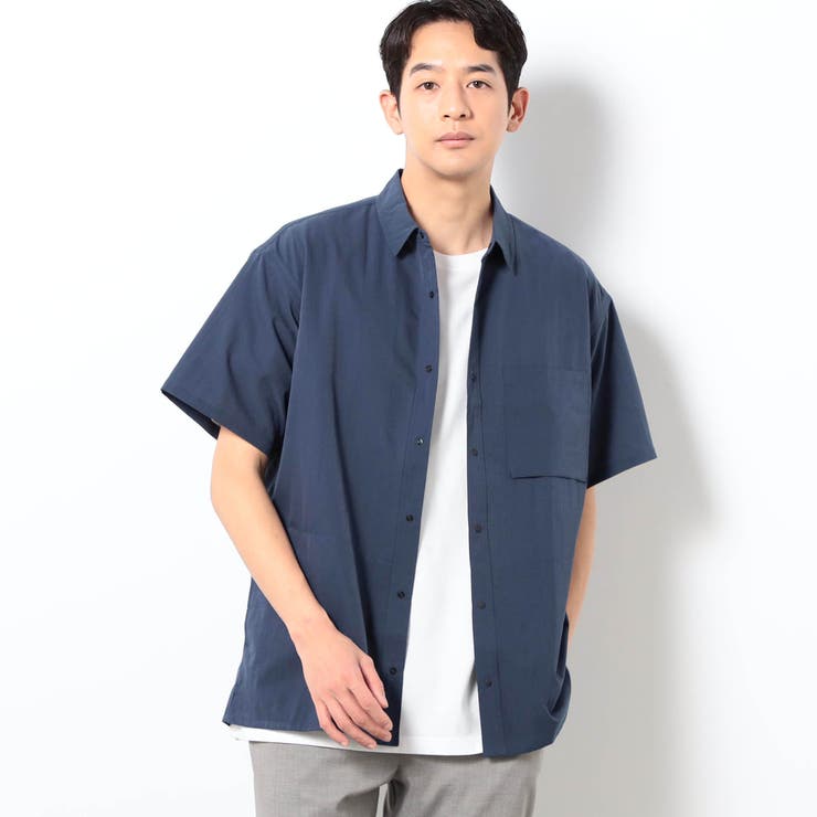 67ネイビー | 【NANGA】 DOT AIR COMFY SS SHIRTS | NICOLE