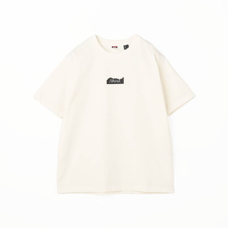 09ホワイト | NANGA ECO HYBRID MT LOGO TEE | NICOLE