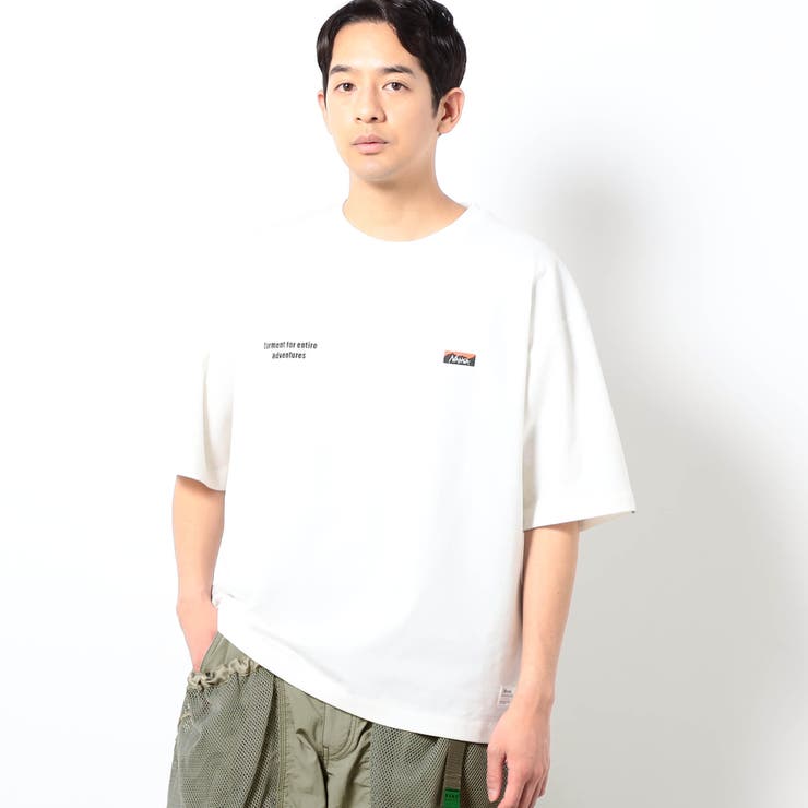 09ホワイト | 【NANGA別注】刺繍Tシャツ | NICOLE