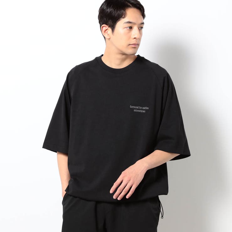 49ブラック | 【NANGA別注】バックプリントドローコードTシャツ | NICOLE