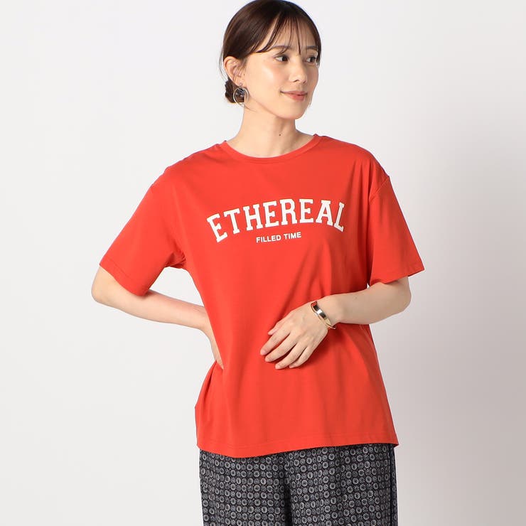 10オレンジ | 接触冷感 フロッキーロゴ Ｔシャツ | NICOLE