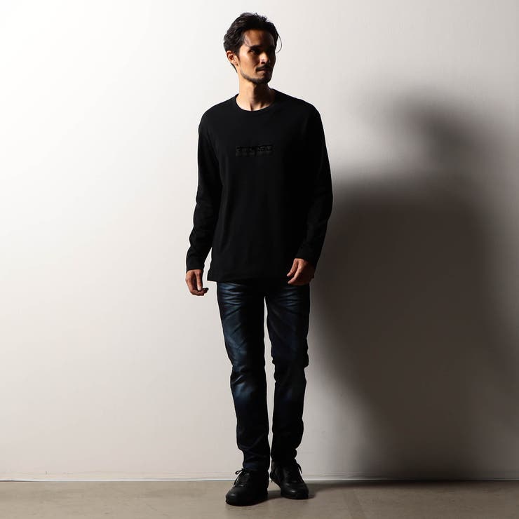 【RIELABO】フロッキープリント クルーネックTシャツ(日本製) | NICOLE | 詳細画像3 