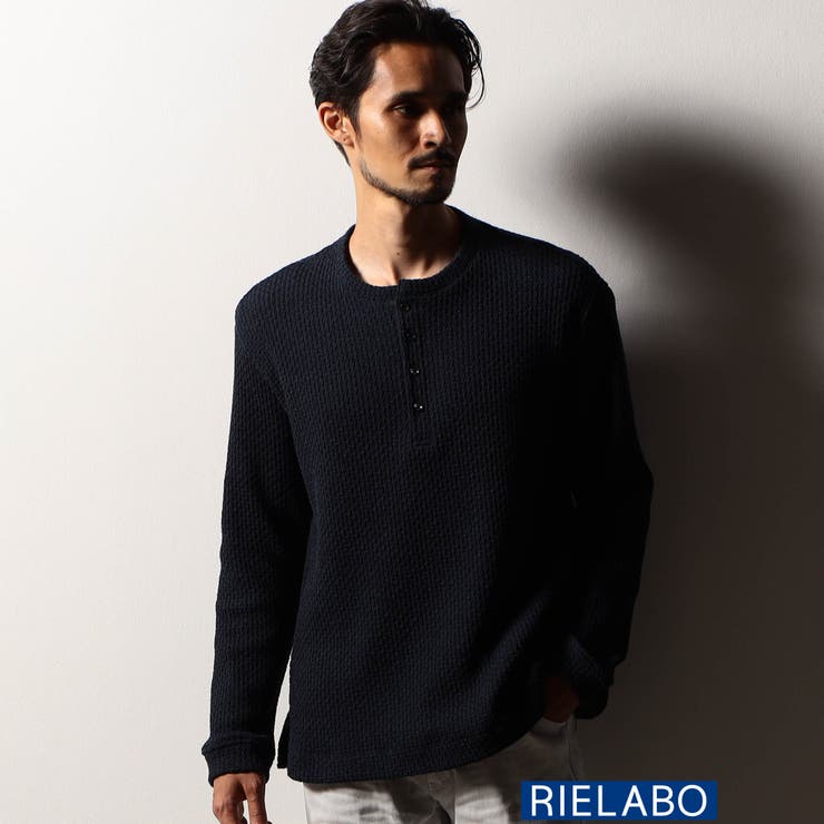 RIELABO】ヘンリーネックカットソー(日本製)[品番：NICW0008169