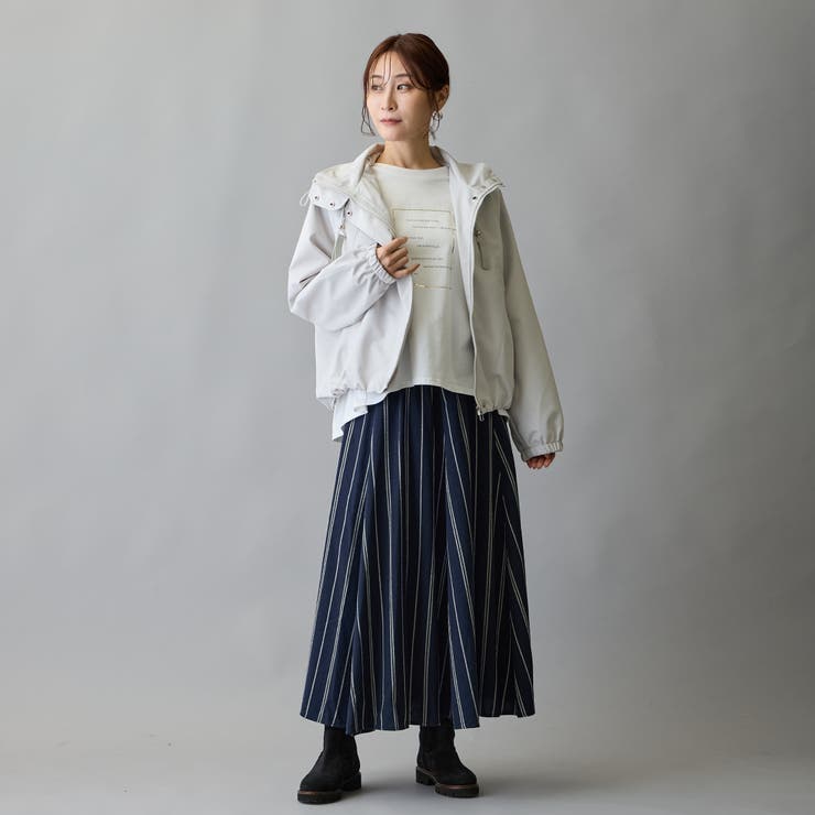 箔入りロゴプリント7分袖ラグランTシャツ | NICOLE | 詳細画像10 