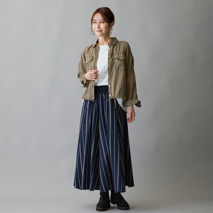 箔入りロゴプリント7分袖ラグランTシャツ | NICOLE | 詳細画像11 
