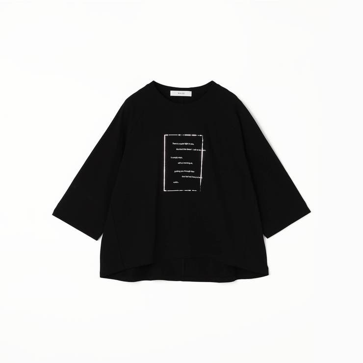 箔入りロゴプリント7分袖ラグランTシャツ | NICOLE | 詳細画像20 