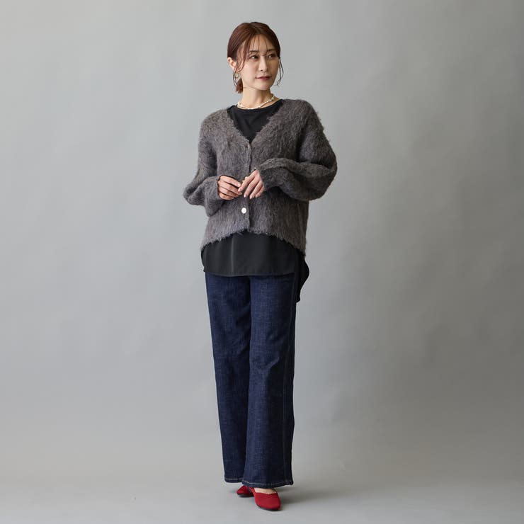 布帛ヘムドッキングロングスリーブTシャツ | NICOLE | 詳細画像11 