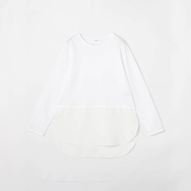 布帛ヘムドッキングロングスリーブTシャツ | NICOLE | 詳細画像16 