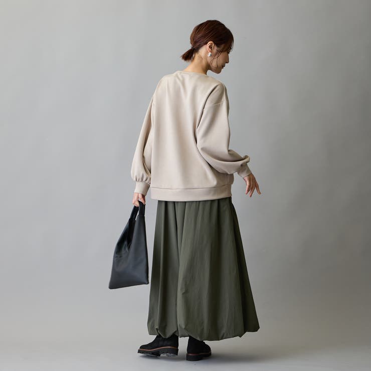 モチーフ刺繍入りダンボールプルオーバー | NICOLE | 詳細画像4 
