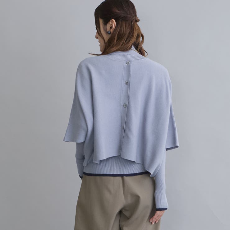 64サックス | 2WAYポンチョ×ニットアンサンブル | NICOLE