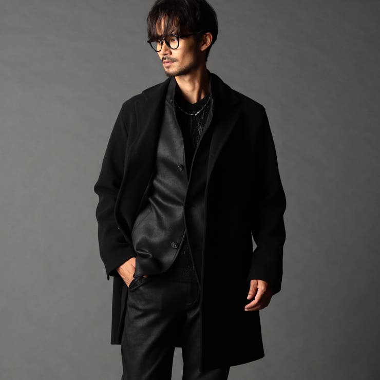 【WEB限定】アラカルトハイブリットメルトン チェスターコート | NICOLE | 詳細画像24 