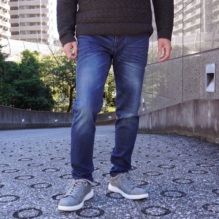 60ブルー | アラカルト裏起毛スリムストレートパンツ | NICOLE