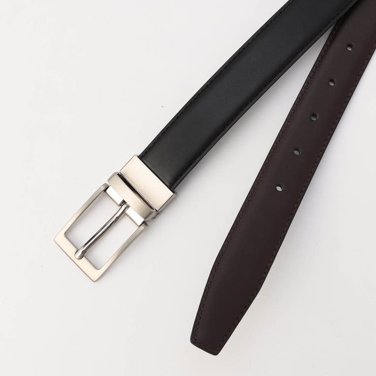 49ブラック | リバーシブル ドレスベルト | NICOLE