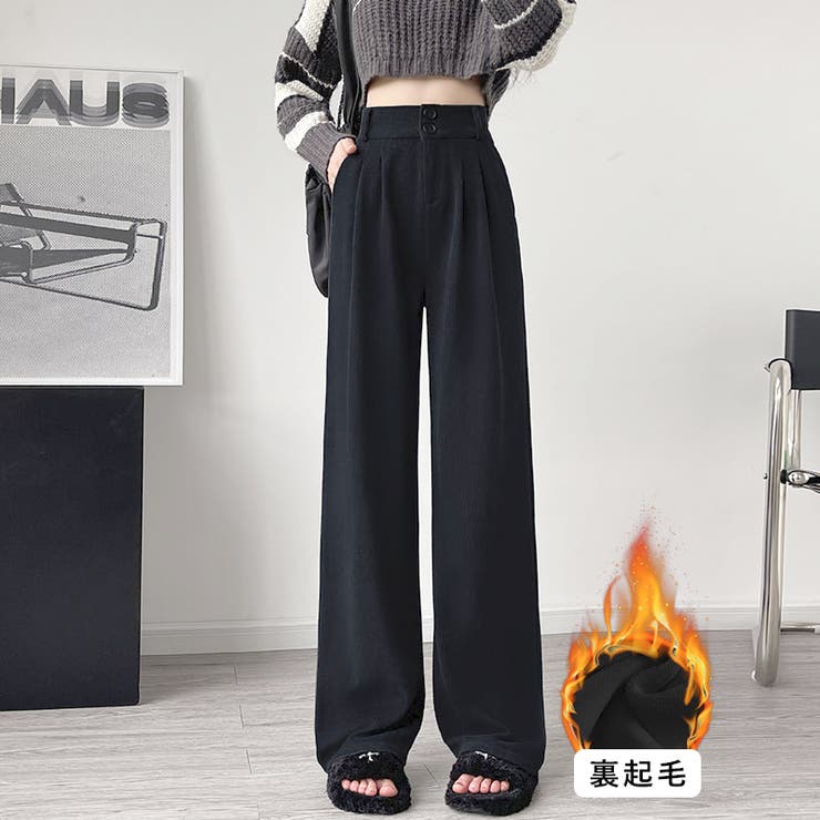 ✨新品未使用✨ Super Beauty 裏起毛暖かストレッチパンツ♡44♡