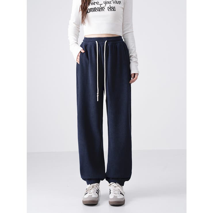 裏起毛美シルエットアクティブジョガ－パンツ レデイーズパンツ 裏起毛パンツ | nijibra | 詳細画像15 