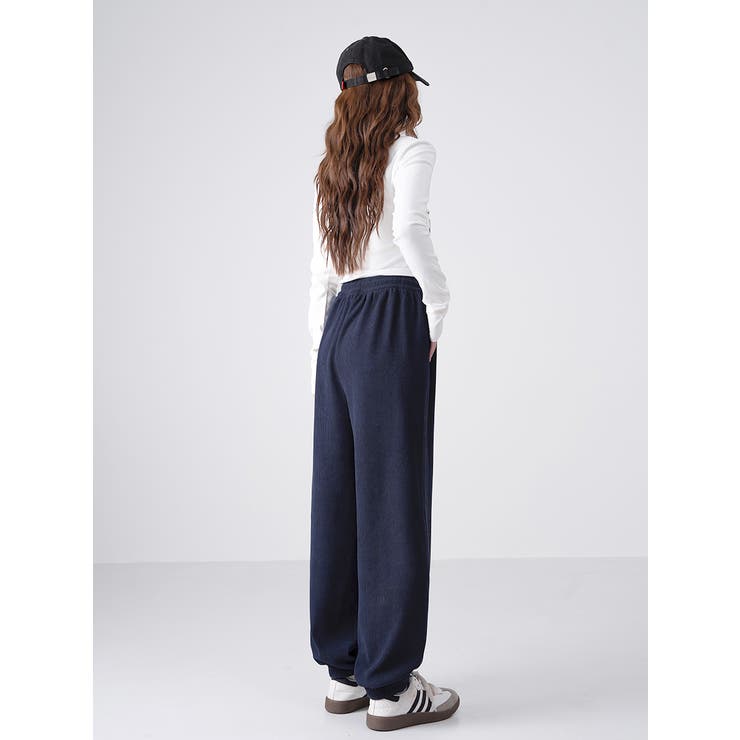 裏起毛美シルエットアクティブジョガ－パンツ レデイーズパンツ 裏起毛パンツ | nijibra | 詳細画像19 