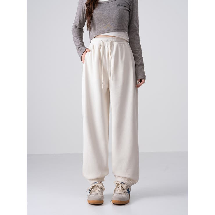 裏起毛美シルエットアクティブジョガ－パンツ レデイーズパンツ 裏起毛パンツ | nijibra | 詳細画像8 